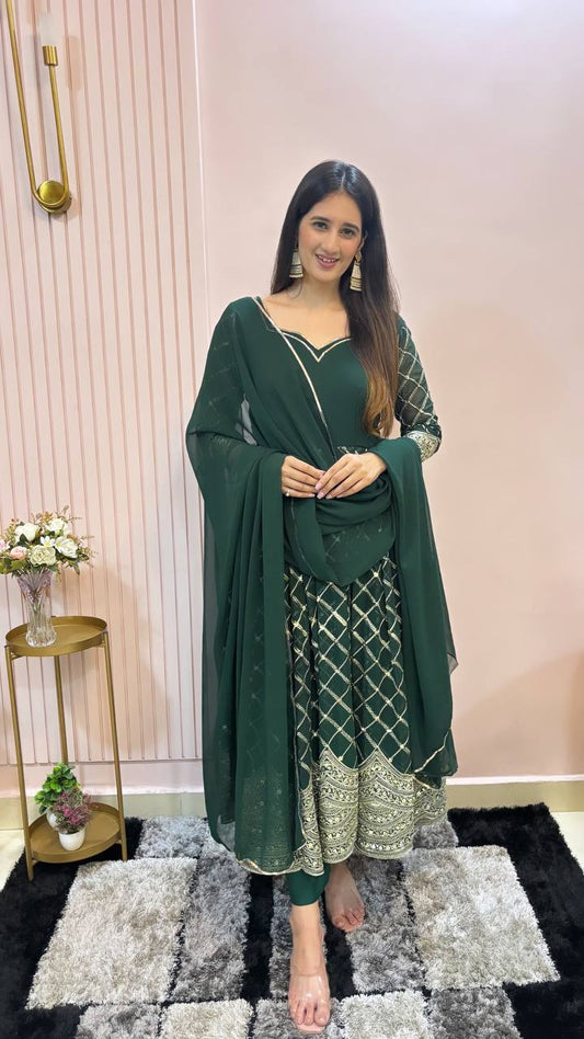 Presenting New Đěsigner Anarkali Suit In New Fancy Style