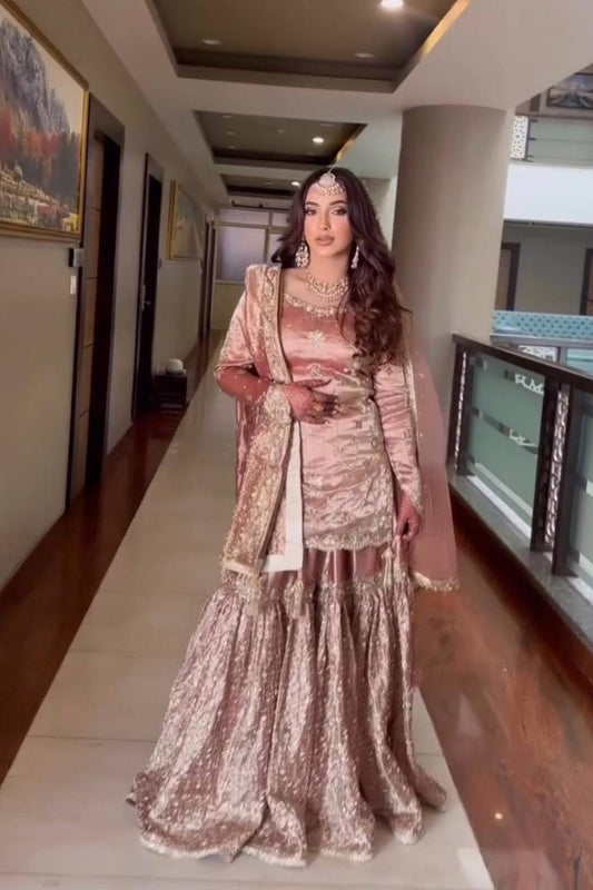 Beautifully Embroidered Garara Dress