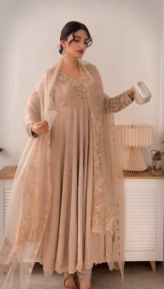 A Stylish Woman in a Green Dress