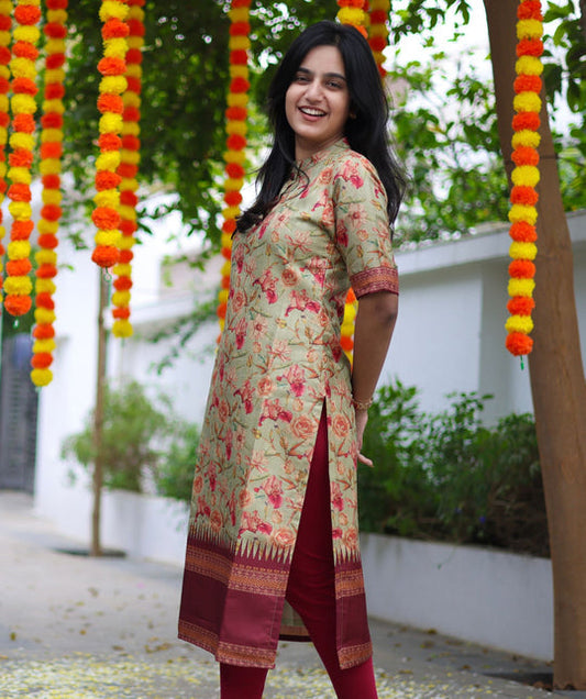 Elegant Festive Wear Kurti Set